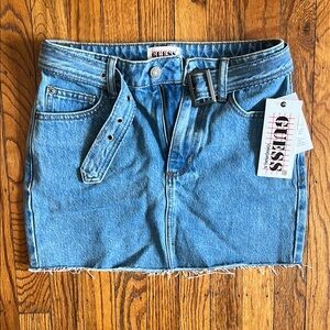 Guess Blue Denim Skirt with Belt